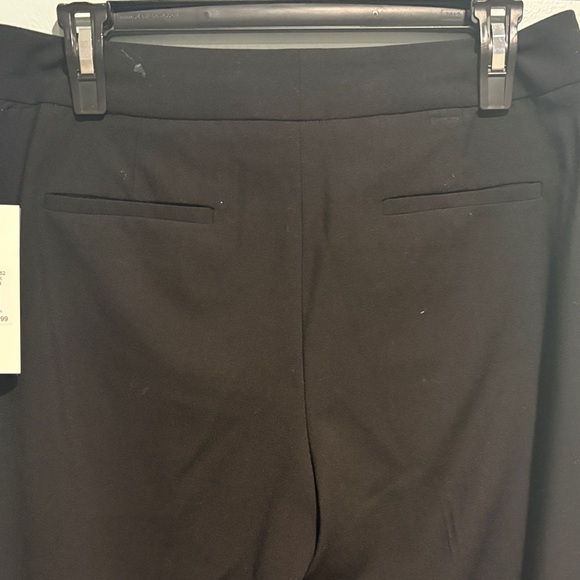 Andrew Marc Elegant Black Wide Leg Trousers - Picture 3 of 8